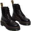 DR. MARTENS Dr Martens Anfibio Donna Jadon in Pelle Nera Platform con Cerniera