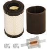 Carkio Filtro aria pre-filtro carburante kit per John Deere L105 L107 LA135 LA14