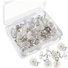 Haohai 100 Pezzi Trasparente Testa a Torsione Spilla in Plastica tappezzeria Twist P
