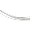 PH PandaHall 2 m Filo D'Argento Sterling 925 Filo D'Argento Piatto Calibro 21