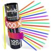 molinoRC 100x Set braccialetti luminosi fluorescenti - 6 FANTASTICI COLORI - B