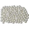 Yibuy 100 x foro rotondo in plastica perla rivetto borchie diametro 8 mm p