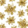 GWHOLE 21 Pezzi Fiori per Albero di Natale Artificiale Glitter Fiore P