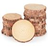 ilauke Dischi di legno 16 pezzi 9 10 cm rotondi piccoli dischi di legno p