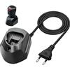 Syluxa Caricabatterie Li-Ion per Bosch 10,8V 12V AL1115CV AL1130CV Professionale Batter