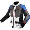LS2, Giacca da moto Impermeabile Uomo NORWAY Black/Grey/Blue/Red, M