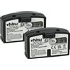 vhbw 2x Batteria per Sennheiser RI 250, RI 150, RI 250 S, RI 250 J, IS380 60mAh 2,4V