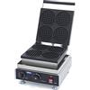 Maxima Gastro - Piastra rotonda per waffle, 4 pezzi, Ø 110 x 16 mm, con timer, 1750 Watt