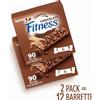 Nestlé Fitness Chocolate - Barrette ai Cereali Cioccolato (2 Pack = 12 barrette)