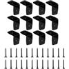 12 Clip per Trave a Pergola Nere con Viti per Travi e Progetti per fai da Te