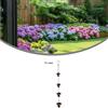 Per Esterno Pioggia 12,5 FT Ferro Bronzo con 12 Tazze Petunia per Uso Gia