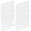 8 Pcs Separatore Per Scaffale Divisori Ripiani Dell'armadio Librerie