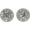 Nessuno Nuovissimi orecchini con diamanti Pt950/ Pt900 1,001 ct G SI2 G D0,46 CT forg...
