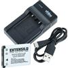 EXTENSILO Set di accessori di ricarica per Nikon Coolpix S210 S200 S220 S3000 S225 S230