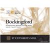 BOCKINGFORD ST Cuthberts blocco carta per acquerello,collato lato lungo A3,12 fogli, bianco, grana ruvida, 300gm