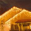 Zorela Luci Natale Esterno Cascata 10M 400 LED Tenda Luminosa Esterno
