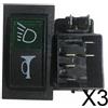 2 Interruttori a Levetta Universali Impermeabili Da 12 V per Autoveicoli,