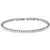 Morellato Bracciale Morellato Club Bianco SABV05 bracelet Tennis Nero Uomo Acciaio 22cm