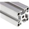 RS PRO Profilo in alluminio serie 2, 40 x 40 mm, 4 scanalature 8 mm, lunghezza 1000 mm