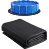 VEVOR EVOR Rotondo Rivestimento Piscina da 4,57 m per Piscine Fuori Terra, Tappetino Piscina Extra Spesso, Evita Forature, Materiale Principale in Tessuto Geotessile, Prolunga Durata del Rivestimento
