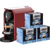 Bialetti Gioia Plus, Macchina Caffè Espresso Alluminio, 48 Capsule Incluse, Rosso