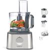 Kenwood MultiPro Compact + FDM315SS Robot da Cucina con bilancia integrata che trita, impasta, affetta, grattugia, Ciotola 1,2L, Frullatore in vetro 1.2L, 10 accessori+Express Serve, 2Vel.+Pulse, 800W