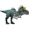 Mattel Jurassic World - Cryolophosaurus Ruggito Selvaggio, dinosauro snodato con
