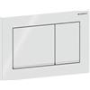 Geberit Plaque de fixation Geberit Omega30, pour rinçage à 2 quantités, 115.080.KJ.1, 115.080.KJ.1, Colorazione: bianco