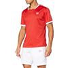 Sergio Tacchini Maglietta da Uomo Club Tech, Uomo, Maglietta da Uomo, 36846, Rosso/Bianco, S