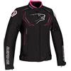 BERING Giacca da moto Lady Guardian nero bianco fucsia