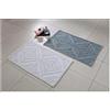 Spirella Tappetino da Bagno, Cotone, Bianco, 80x50x0,5 cm