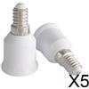 Confezione Da 2-6 Adattatori Da 2x Portalampada E14 A E27, Facili Da Installare,