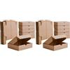 IPEA Scatole di Cartone Piatte 21 x 15 x 5 cm per Spedizioni, E-Commerce, Regali - 10 Pezzi - Made in Italy - Reattangolari Multiuso per Imballaggio Oggetti, Eventi, Feste - Confezione
