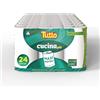 Tutto Pannocarta Asciugatutto TUTTO CUCINA PIU', 24 Rotoli, Adatto a Tutte le Superfici, Carta Super Assorbente e Resistente, Tecnologia HI-PER, Made in Italy, 821706