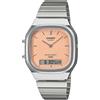 Casio Orologio EDGY Silver e Orange AQ 240E 4AEF