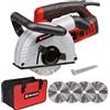 Einhell TE-MA 1700 Scanalatore Muro 1700W Taglio 38mm Soft Start + 4 Dischi