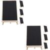 Set of 2 Lavagna Nera Per Scrivere Decorazione Di Bacheca Piccola