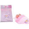 JohnToy 27537 Baby Rose Dolls Blanket and Pillow Set, Solid, pink