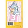 Subitodisponibile Biglietto Auguri Compleanno 3 anni rosa bambina JERRY warner bros 0DOS