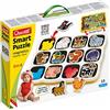 Quercetti Smart Puzzle Fattoria, Puzzle Magnetico Bambini 1-5 Anni, Giochi Bambi