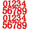 2 set di numeri in legno adesivi matematica numero di decalcomanie a forma di