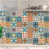 Does not apply 32 Adesivi Piastrelle 10x10 Cucina Bagno Mattonelle Adesive PVC Mosaico T1002