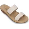 SPICE UP Vittoria, Sandali con Zeppa Donna, 11005 Bege, 37 EU