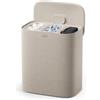 Joseph Joseph Tota 2 Trio Cesto Portabiancheria 90L a 3 Scomparti Beige