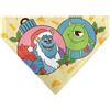 Buckle-Down Disney Pet Bandana Slide On Slip Through Monsters Sulley and Mike Holiday Seas