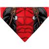Buckle-Down Marvel Comics Pet Bandana Slide On Slip Through Deadpool Suit Chest Detail Red