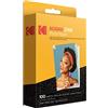 KODAK Carta Fotografica Kodak Zink Premium 2x3 Pollici (100 Fogli) per Fotocamere e Stampanti PRINTOMATIC