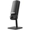 NZXT Capsule Elite - Microfono USB professionale a condensatore per Gaming, Streaming, Podcast e Registrazione - Audio di qualità studio - Sistema di posizionamento regolabile - Software DTS - Nero