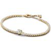 PANDORA Timeless 560041C01-20 Bracelet tennis en argent sterling plaqué or 14 carats et oxyde de zirconium 20 cm, 20 cm, Argent sterling, Oxyde de zirconium