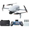 Potensic ATOM 3 Fly More Combo, Drone con Fotocamera 4K 60fps, Foto 8K 50MP, Sensore CMOS 1/1,3, Gimbal a 3 assi, Volo di 120 Min, Trasmissione 16 km, Tracciamento IA 2.0, QuickShots, Meno di 249 g